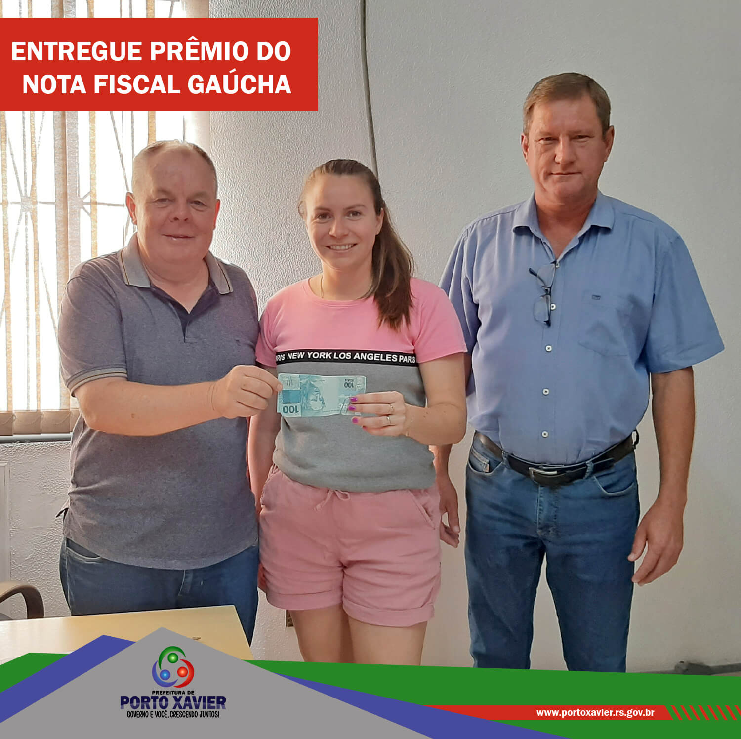 ENTREGUE O PRÊMIO DO PROGRAMA NOTA FISCAL GAÚCHA